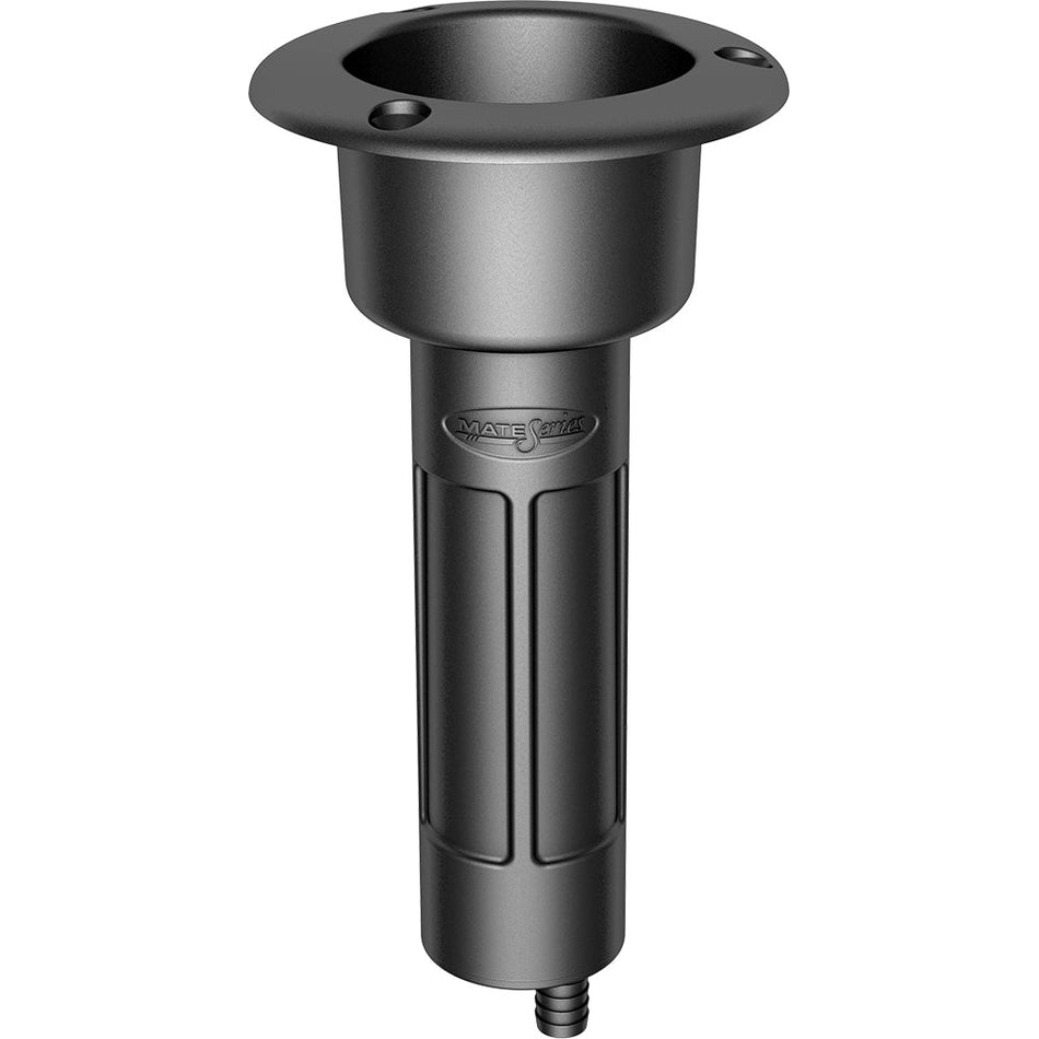 Mate Series Plastic 0 Rod & Cup Holder - Drain - Round Top - Black - Get Tight Gear