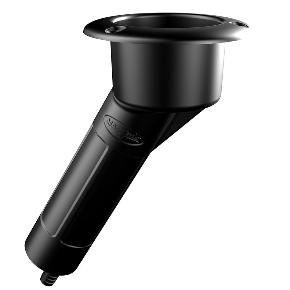 Mate Series Plastic 30 Rod & Cup Holder - Drain - Round Top - Black - Get Tight Gear