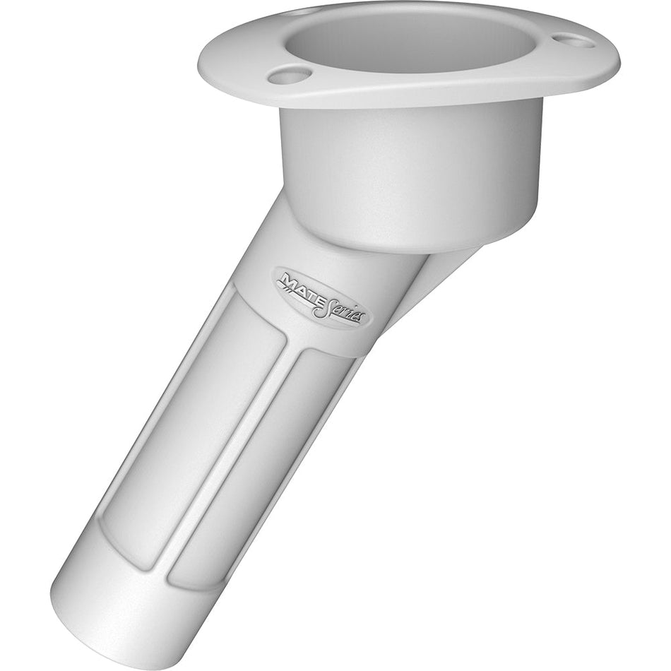 Mate Series Plastic 30 Rod & Cup Holder - Open - Oval Top - White - Get Tight Gear