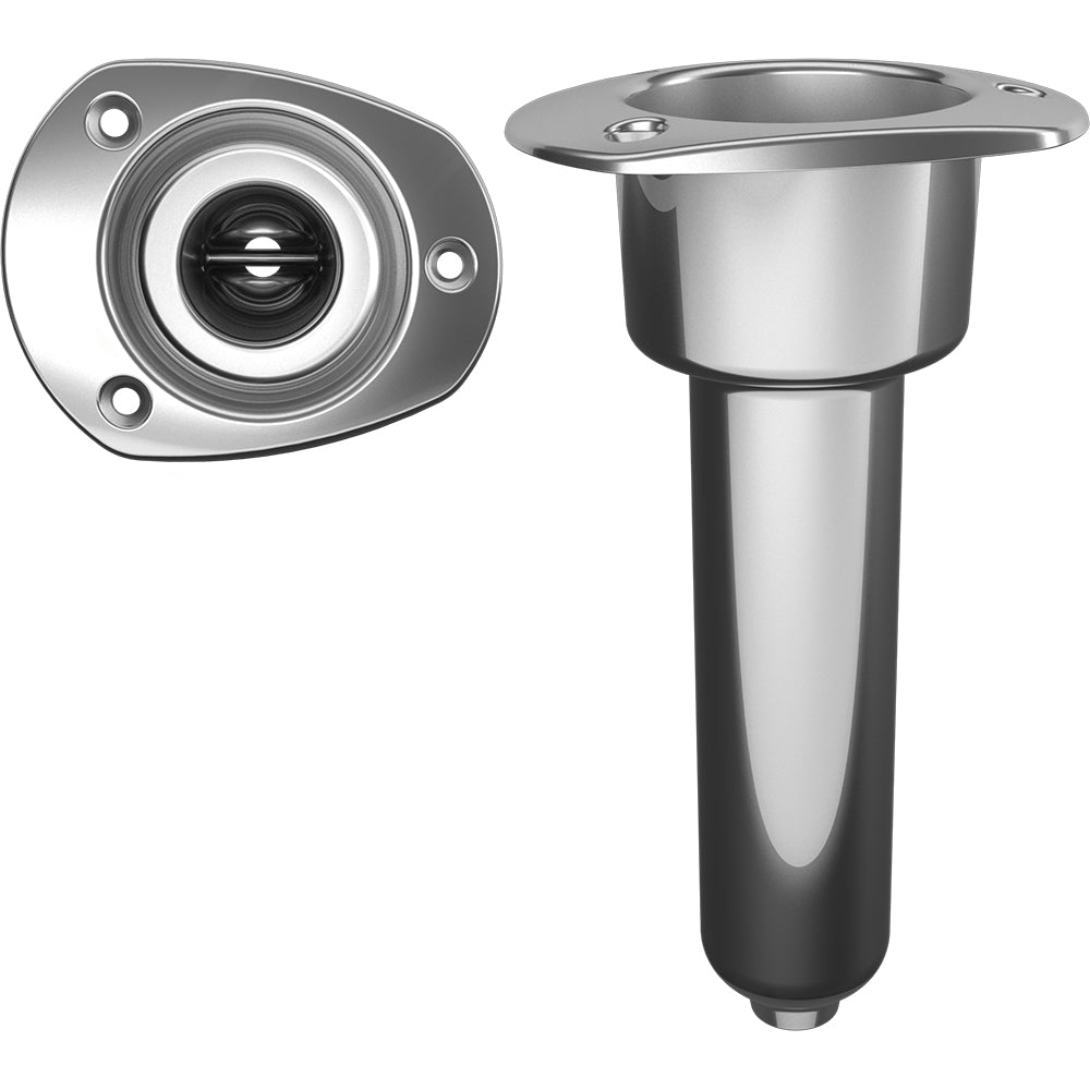 Mate Series Stainless Steel 0 Rod & Cup Holder - Drain - Oval Top - Get Tight Gear