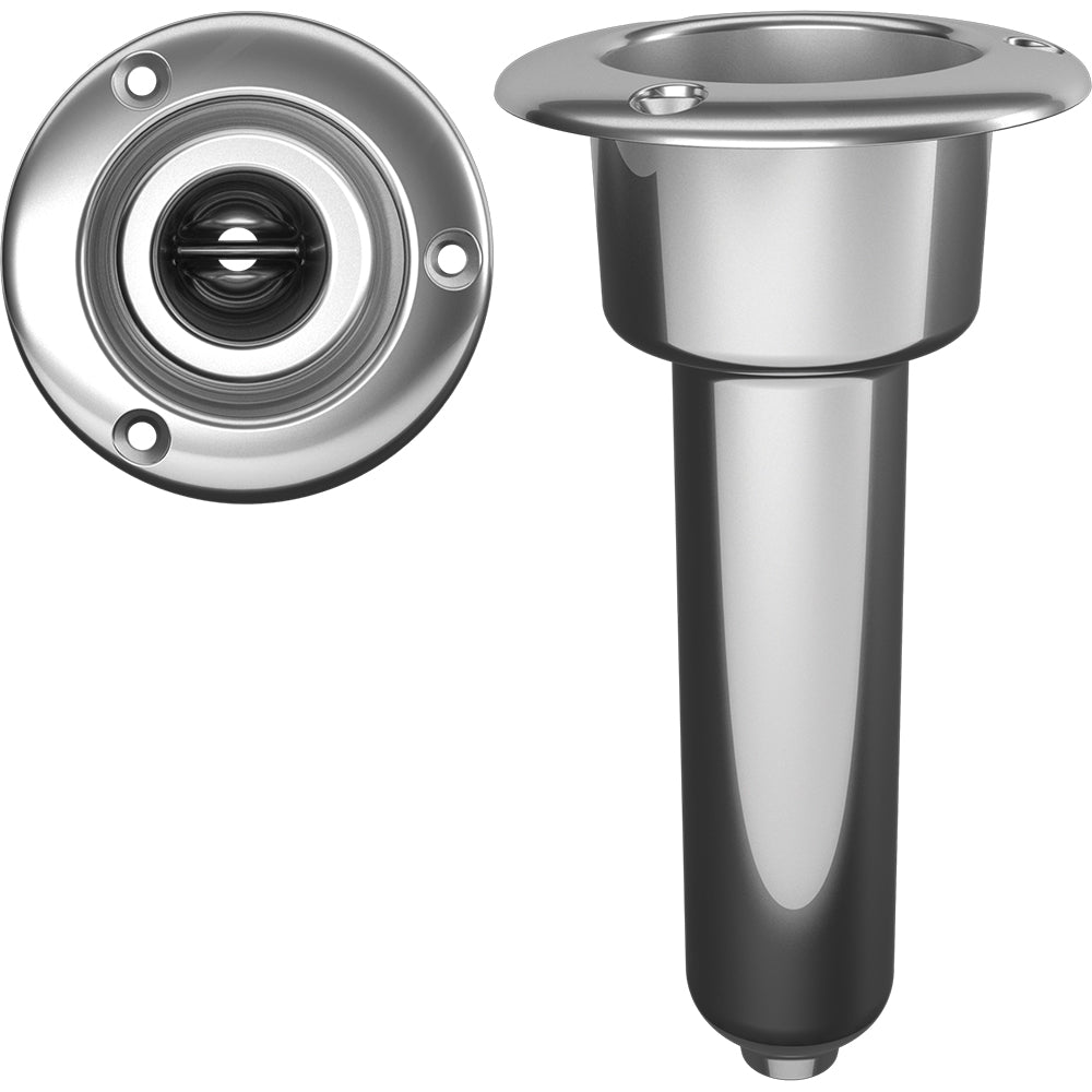 Mate Series Stainless Steel 0 Rod & Cup Holder - Drain - Round Top - Get Tight Gear
