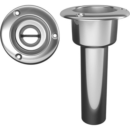 Mate Series Stainless Steel 0 Rod & Cup Holder - Open - Round Top - Get Tight Gear