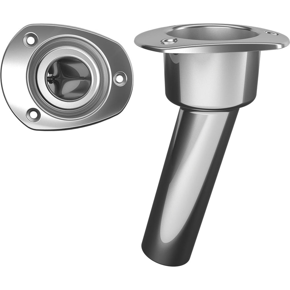 Mate Series Stainless Steel 15 Rod & Cup Holder - Open - Oval Top - Get Tight Gear