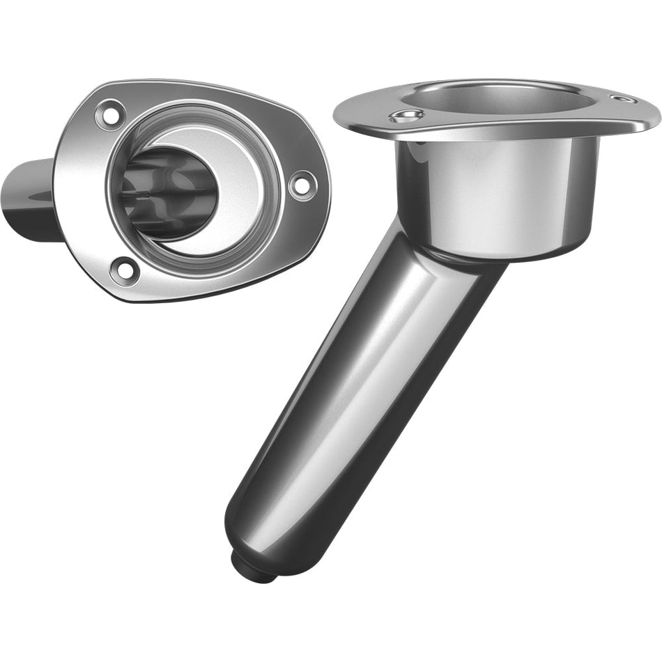 Mate Series Stainless Steel 30 Rod & Cup Holder - Drain - Oval Top - Get Tight Gear