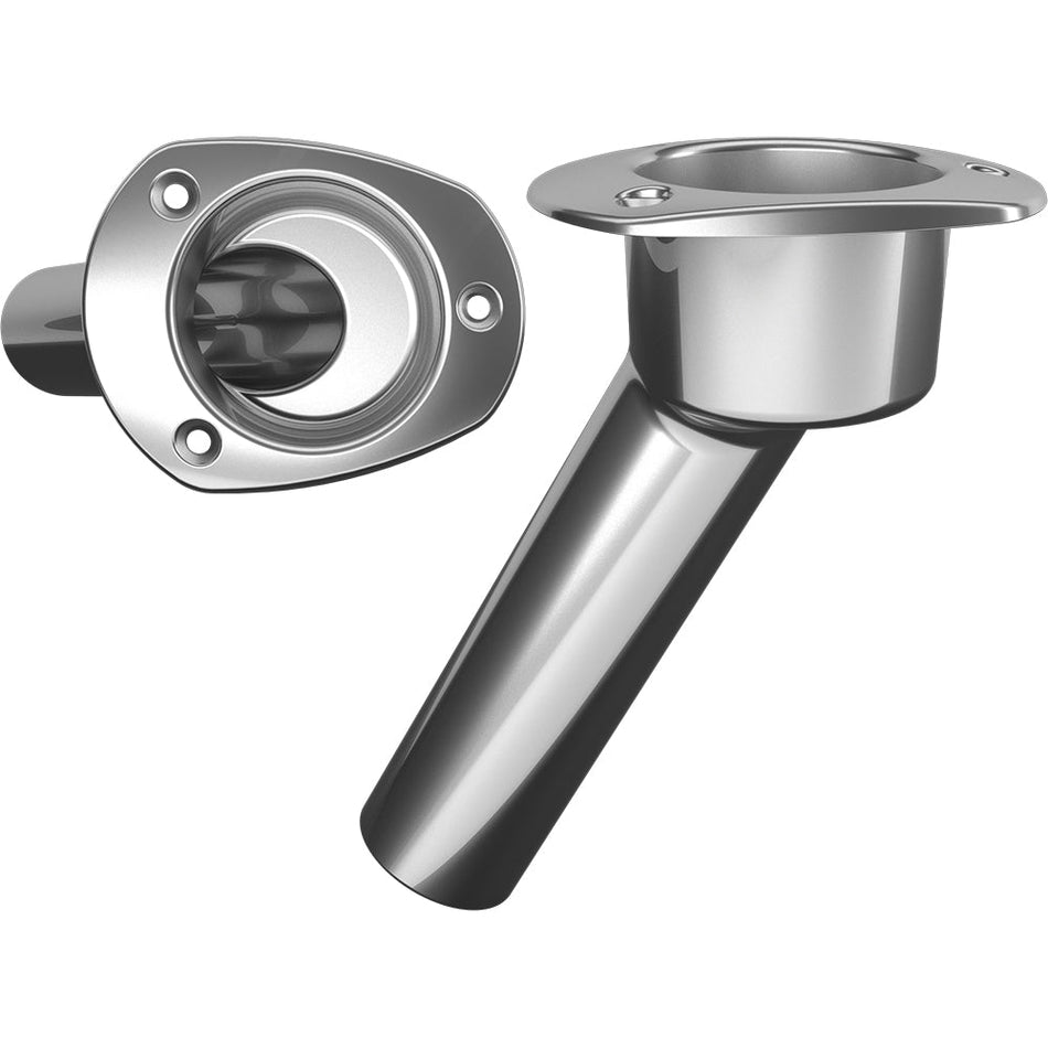 Mate Series Stainless Steel 30 Rod & Cup Holder - Open - Oval Top - Get Tight Gear
