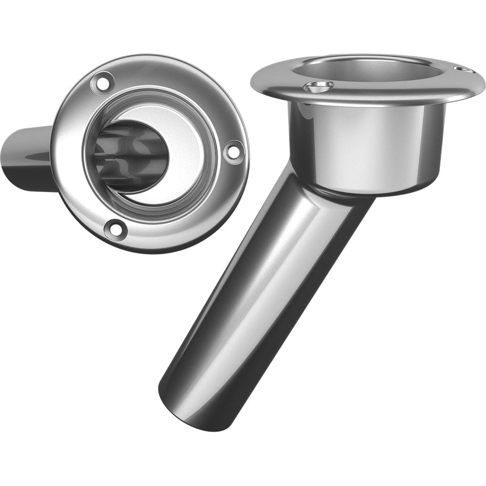 Mate Series Stainless Steel 30 Rod & Cup Holder - Open - Round Top - Get Tight Gear
