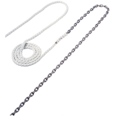 Maxwell Anchor Rode - 30' - 5/16" Chain to 150' - 5/8" Nylon Brait - Get Tight Gear