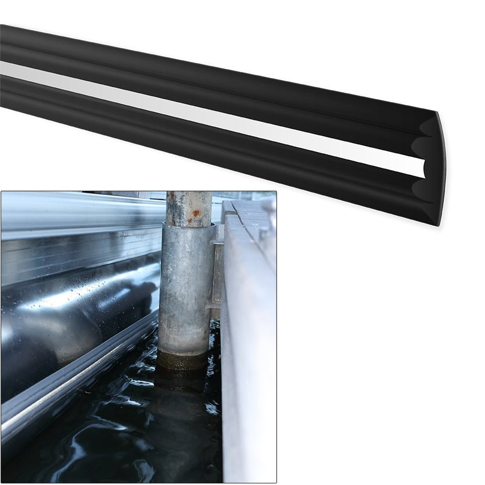 Megaware PontoonGuard - 32' Kit - (2) 16' Guards f/Pontoon Up To 21' - Black - Get Tight Gear