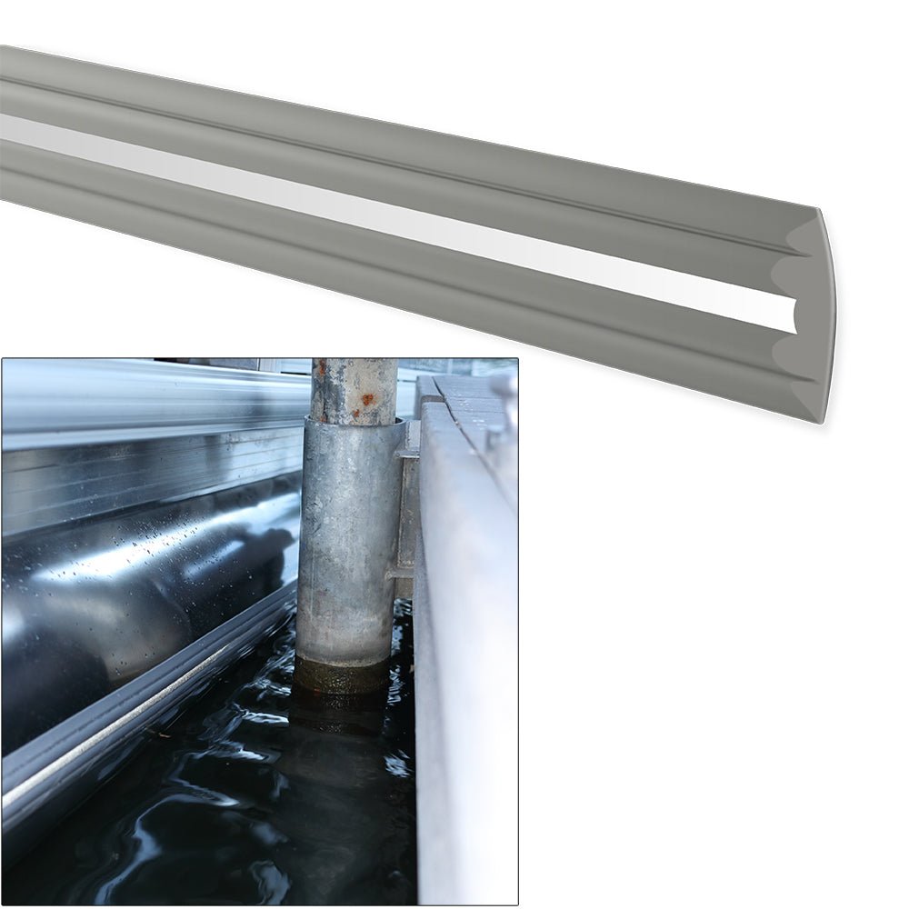Megaware PontoonGuard - 40' Kit - (2) 20' Guards f/Pontoon Up To 25' - Gray - Get Tight Gear