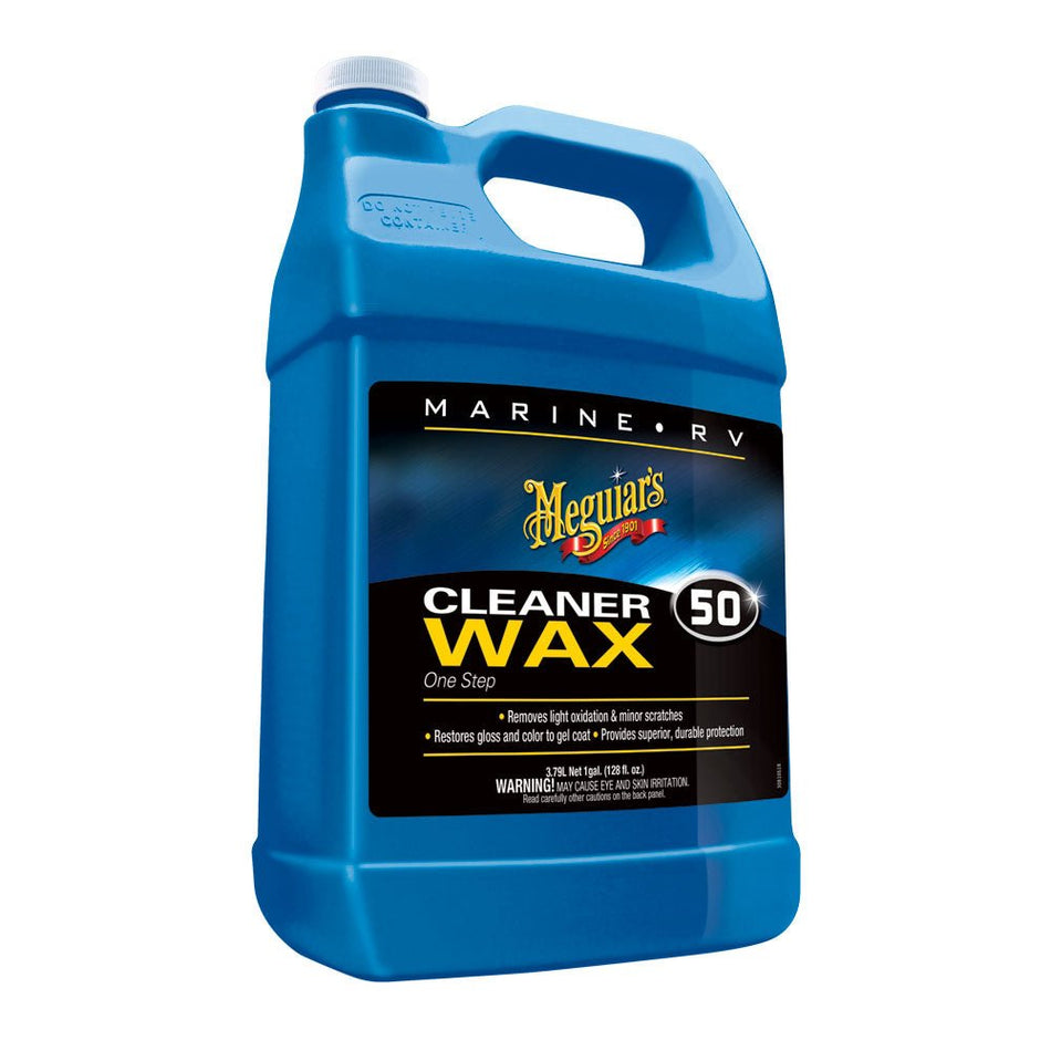 Meguiar's 50 Boat/RV Cleaner Wax - Liquid 1 Gallon - Get Tight Gear