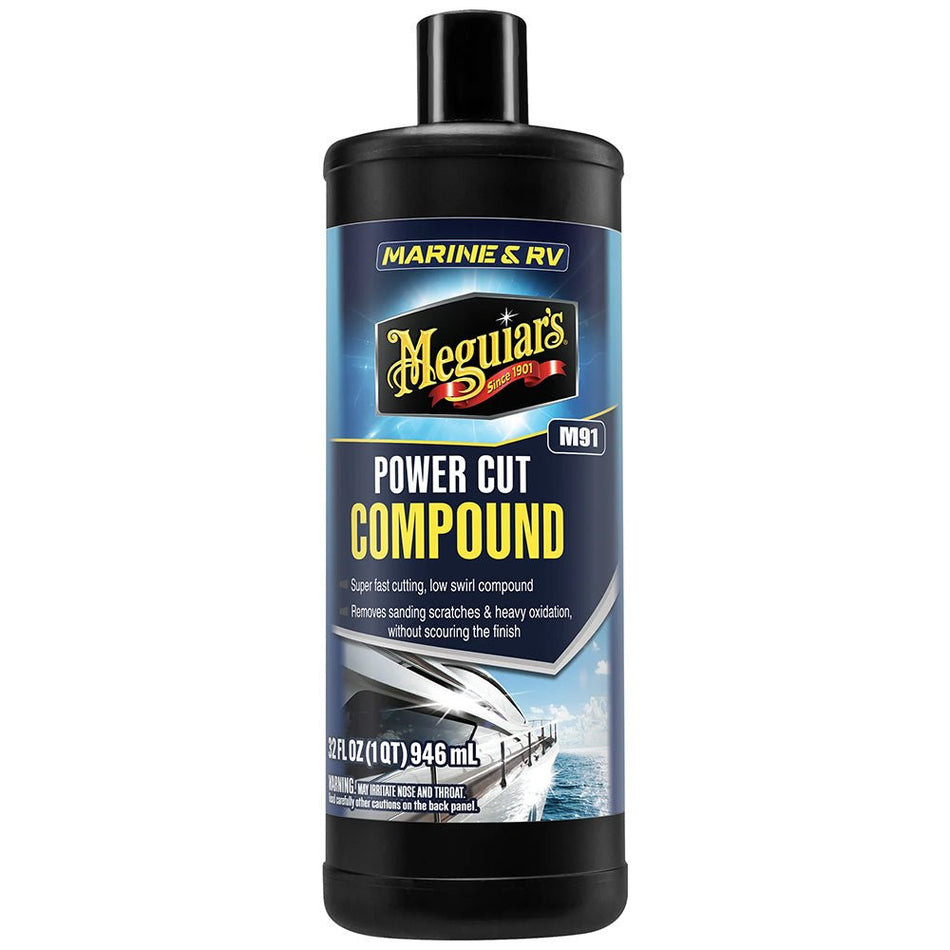 Meguiar's 91 Marine/RV Pro Grade Power Cut Compound - 32oz - Get Tight Gear