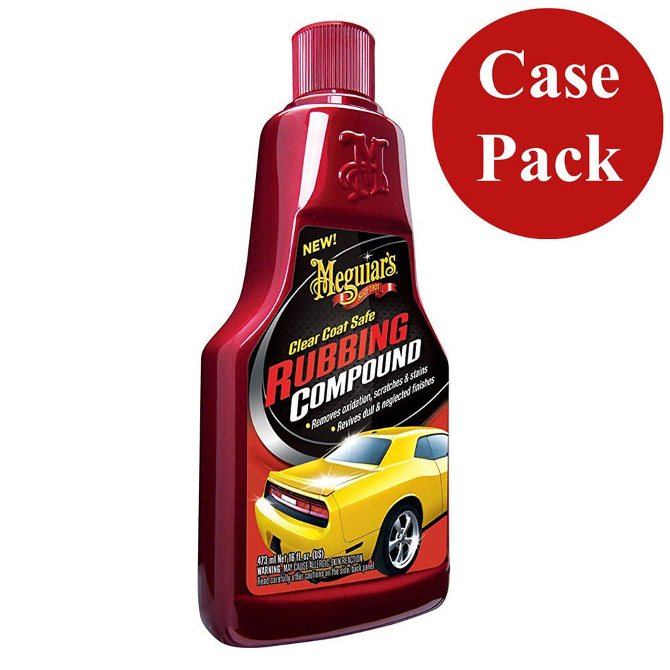 Meguiar's Clear Coat Safe Rubbing Compound - 16oz *Case of 6* - Get Tight Gear