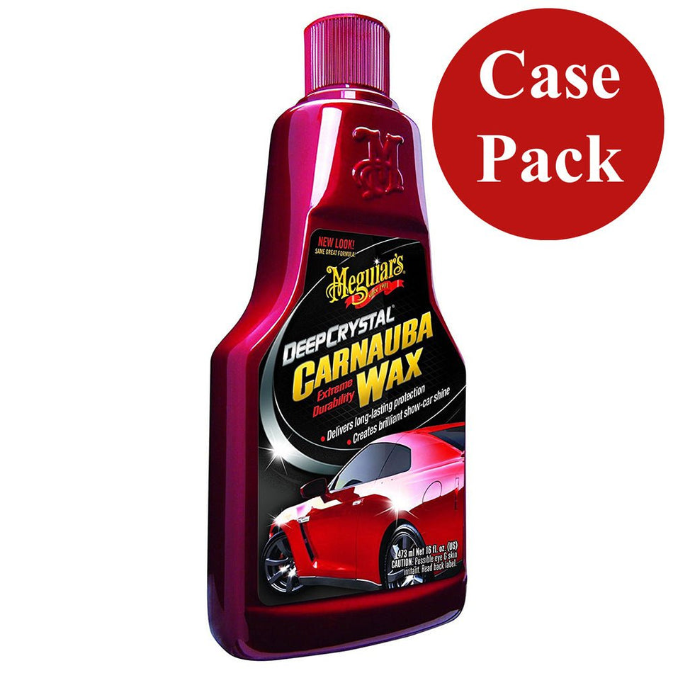 Meguiar's Deep Crystal Carnauba Wax - 16oz *Case of 6* - Get Tight Gear