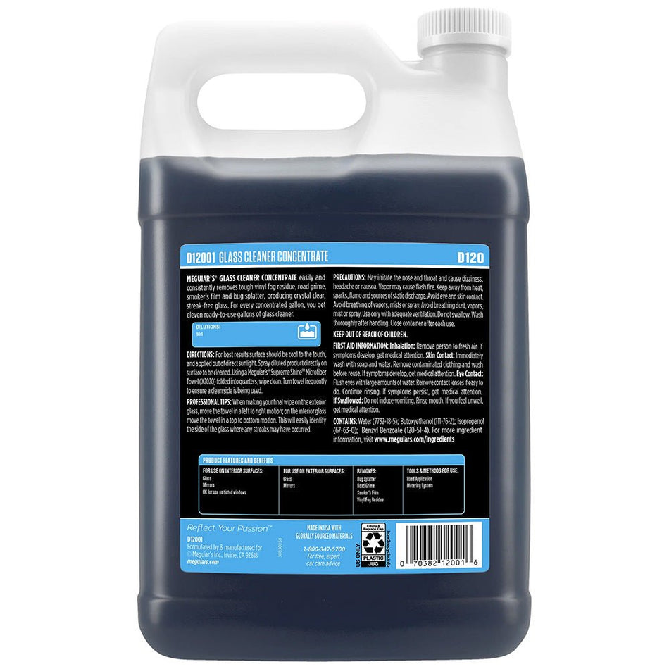 Meguiar's Glass Cleaner Concentrate - 1 Gallon - Get Tight Gear