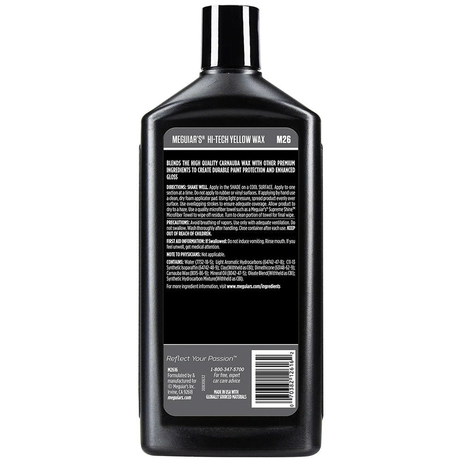 Meguiar's Hi - Tech Yellow Wax - 16oz - Get Tight Gear