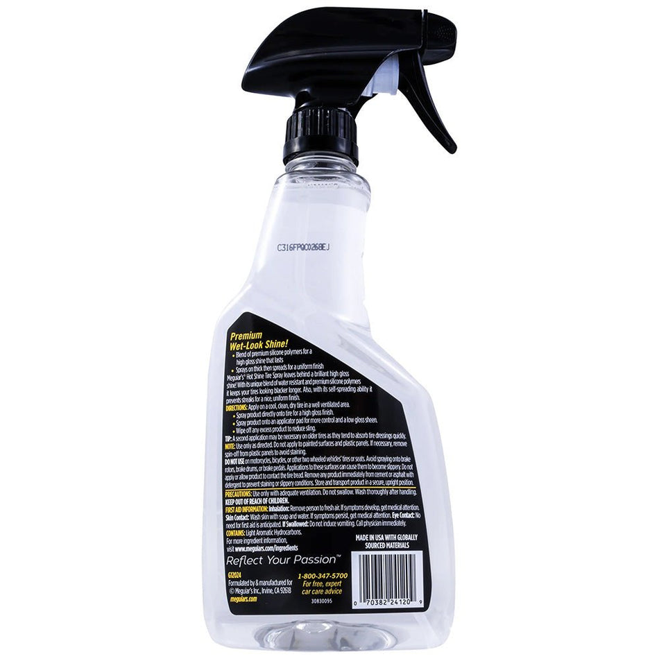 Meguiar's Hot Shine Tire Spray - 24oz - Get Tight Gear