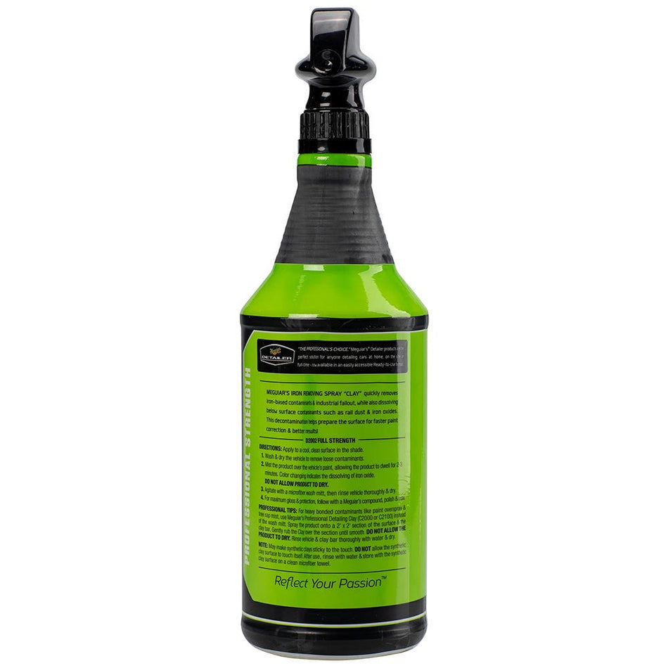 Meguiar's Iron Removing Spray "Clay" - 32oz - Get Tight Gear