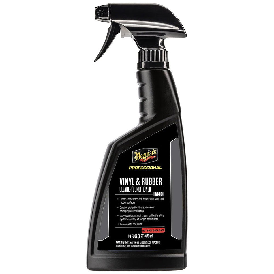 Meguiar's M40 Mirror Glaze Vinyl & Rubber Cleaner & Conditioner - 16oz - Get Tight Gear
