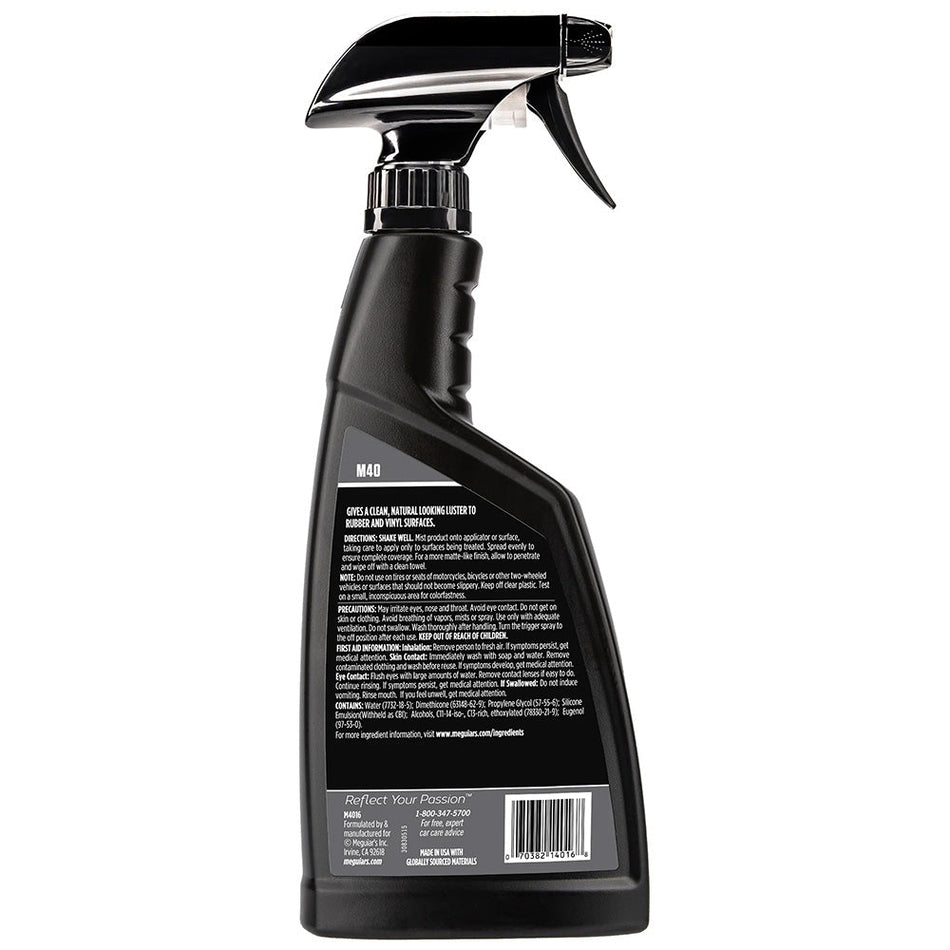 Meguiar's M40 Mirror Glaze Vinyl & Rubber Cleaner & Conditioner - 16oz - Get Tight Gear