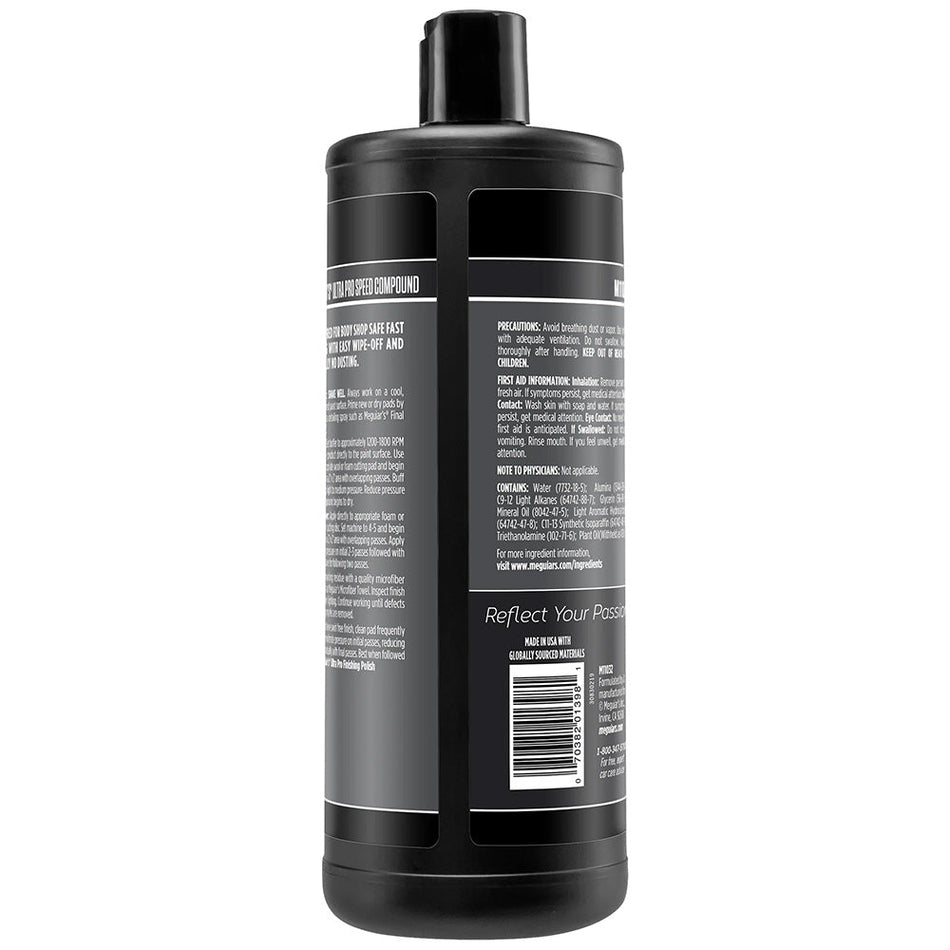 Meguiar's Mirror Glaze Ultra Pro Speed Compound - Heavy Cut, High Gloss - 32oz - Get Tight Gear