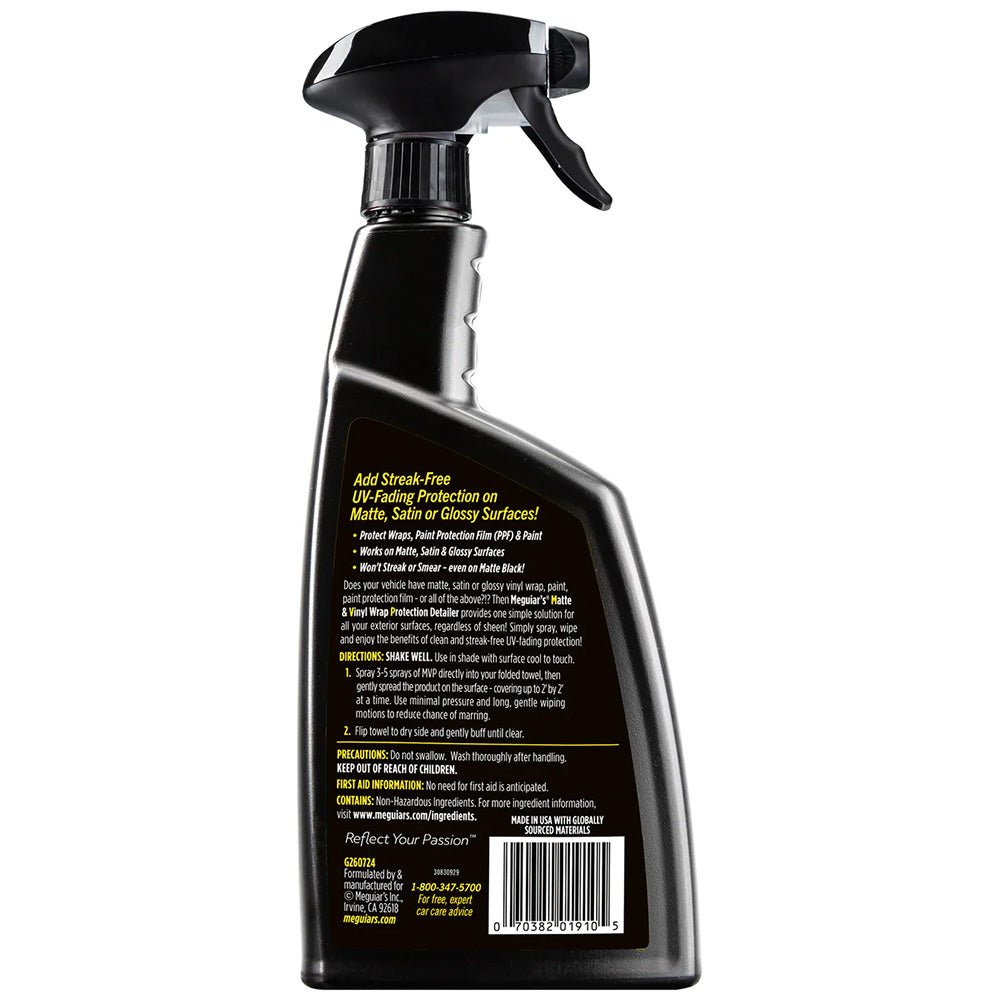 Meguiar's MVP Detailer Matte & Vinyl Wrap Protection - 24oz - Get Tight Gear