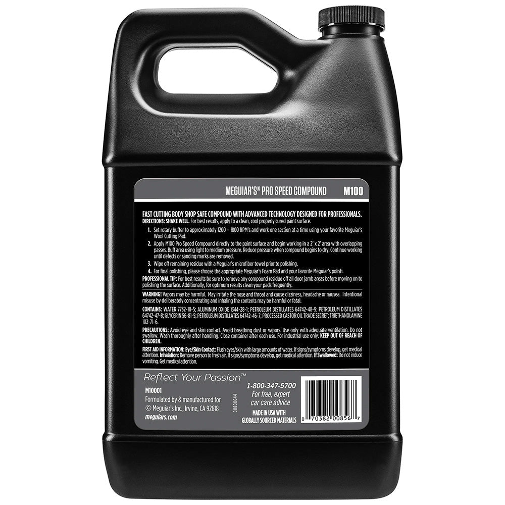 Meguiar's Pro Speed Compound - 1 Gallon - Get Tight Gear