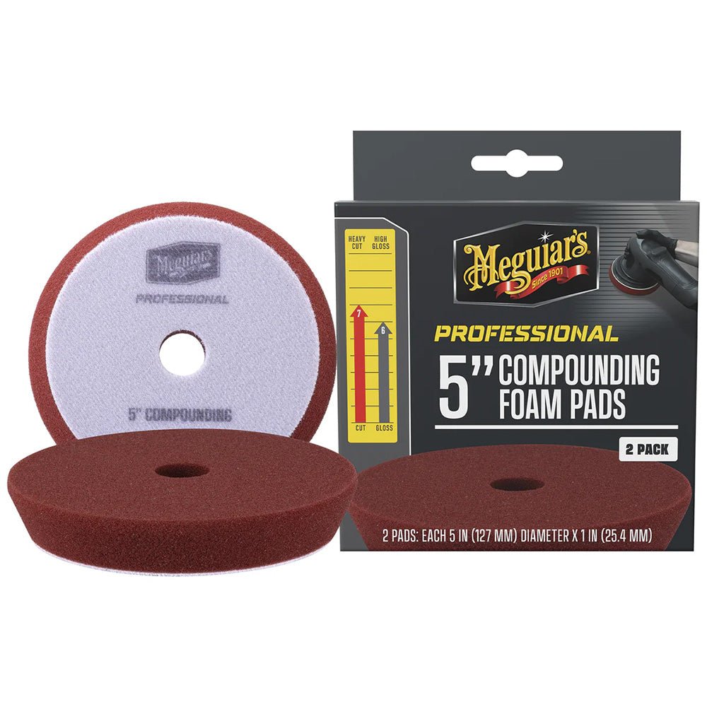 Meguiar's Professional 5" Compounding Foam Pads *2 - Pack - Get Tight Gear