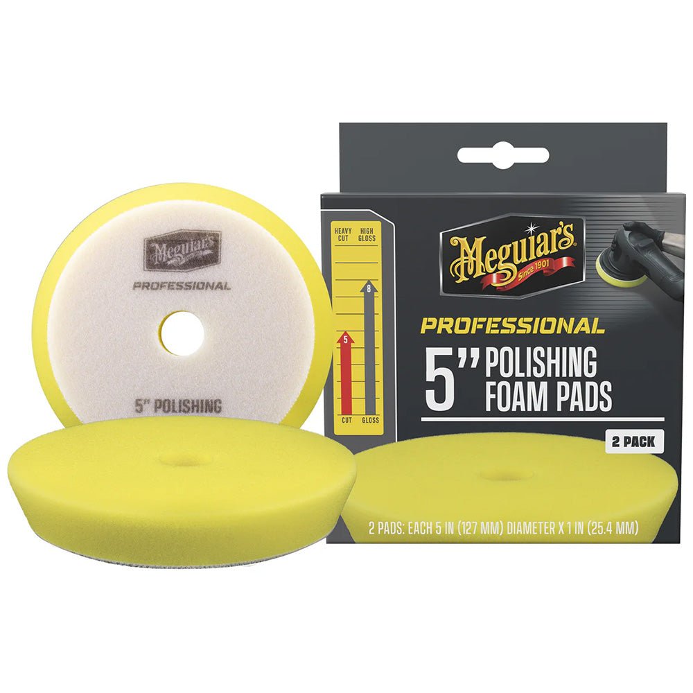 Meguiar's Professional 5" Polishing Foam Pads *2 - Pack - Get Tight Gear
