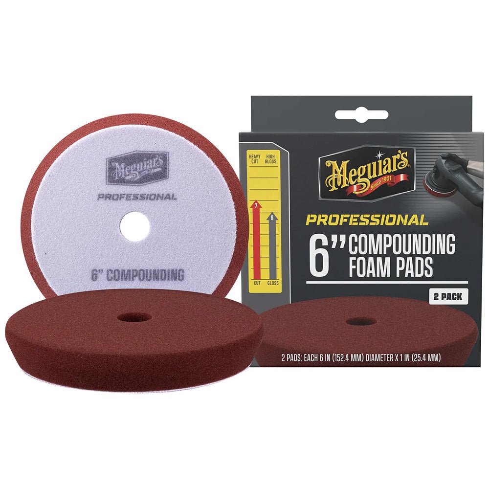 Meguiar's Professional 6" Compounding Foam Pads *2 - Pack - Get Tight Gear