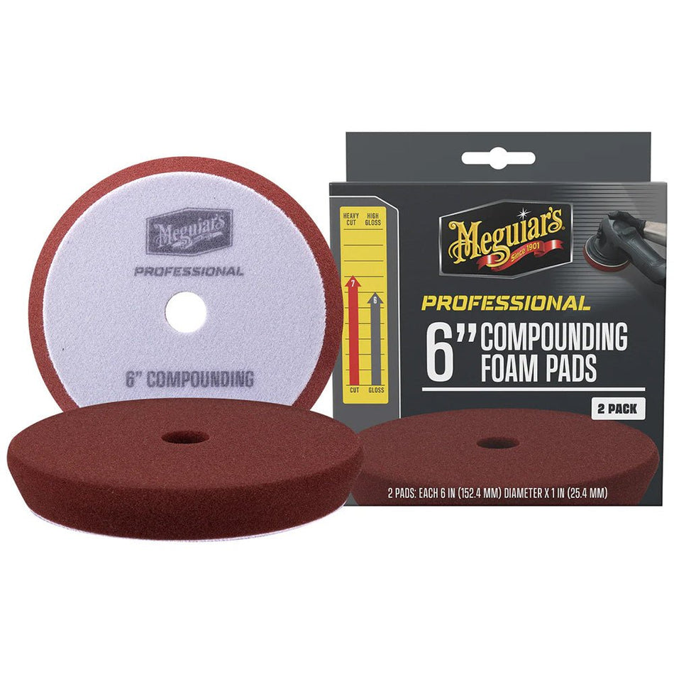 Meguiar's Professional 6" Compounding Foam Pads *2 - Pack - Get Tight Gear
