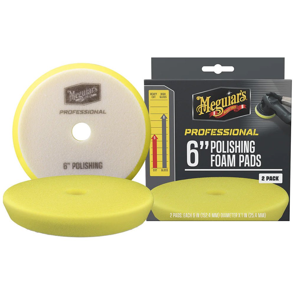 Meguiar's Professional 6" Polishing Foam Pads *2 - Pack - Get Tight Gear