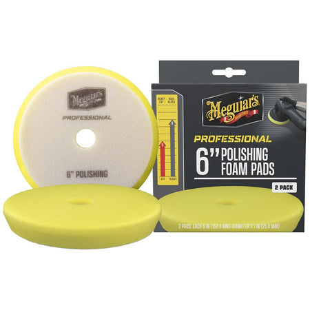 Meguiar's Professional 6" Polishing Foam Pads *2 - Pack - Get Tight Gear
