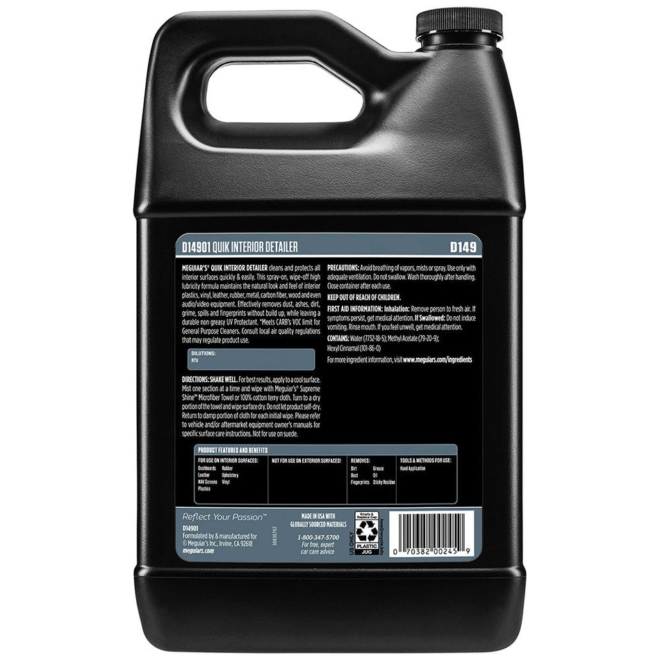 Meguiar's Quik Interior Detailer - 1 Gallon - Get Tight Gear