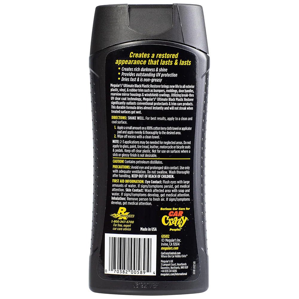 Meguiar's Ultimate Black Plastic Restorer - 12oz - Get Tight Gear