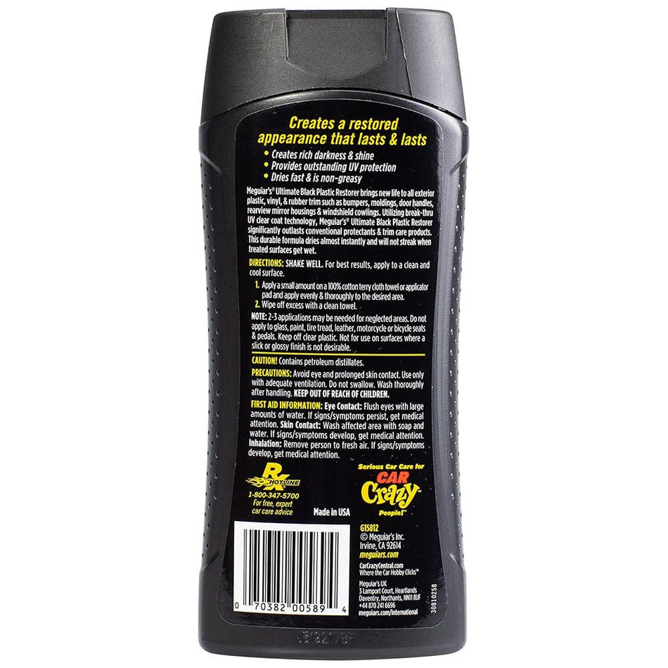 Meguiar's Ultimate Black Plastic Restorer - 12oz - Get Tight Gear