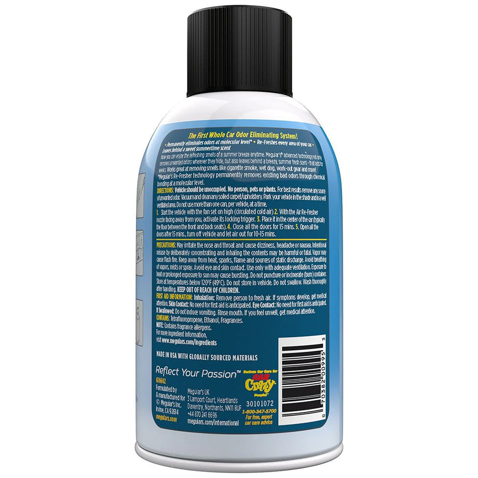 Meguiar's Whole Car Air Refresher Odor Eliminator - Summer Breeze Scent - Get Tight Gear
