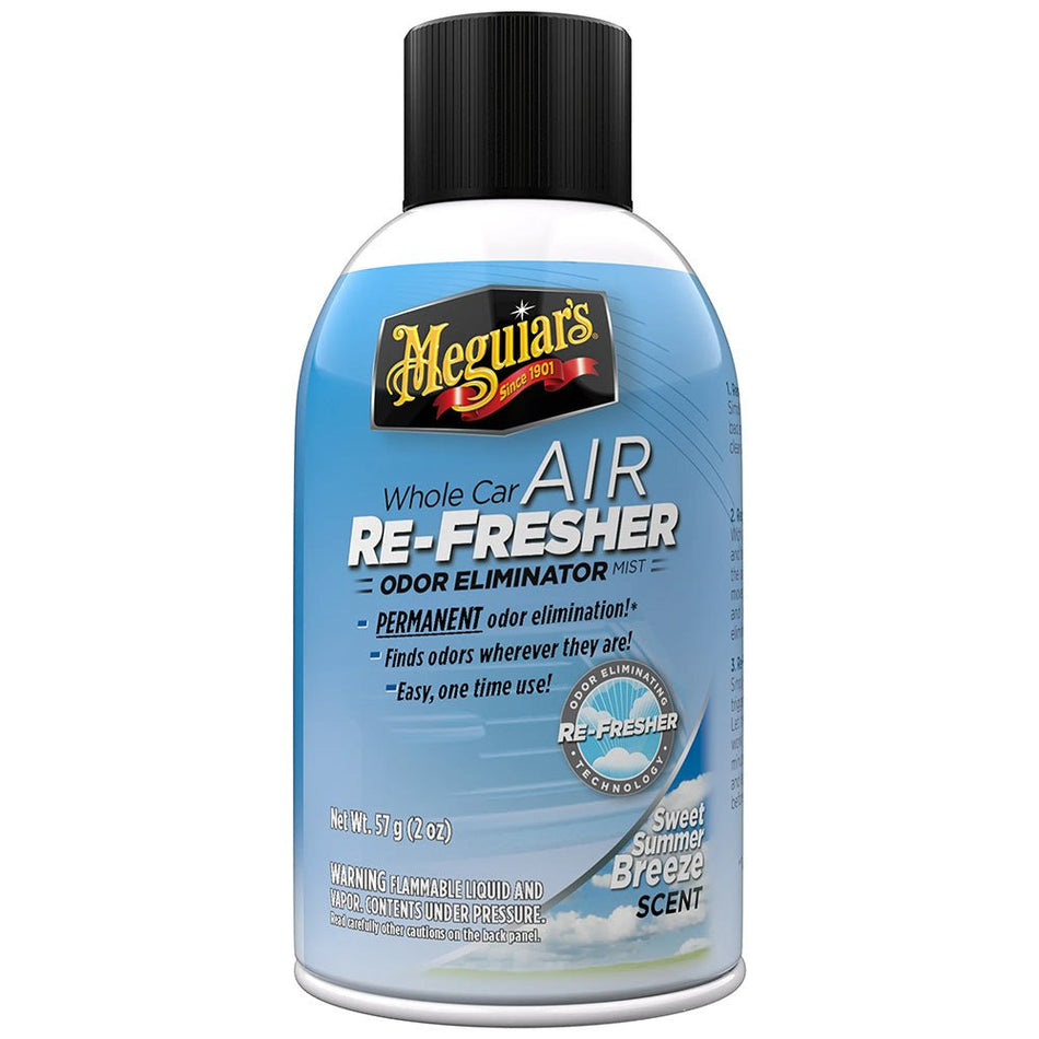 Meguiar's Whole Car Air Refresher Odor Eliminator - Summer Breeze Scent - Get Tight Gear
