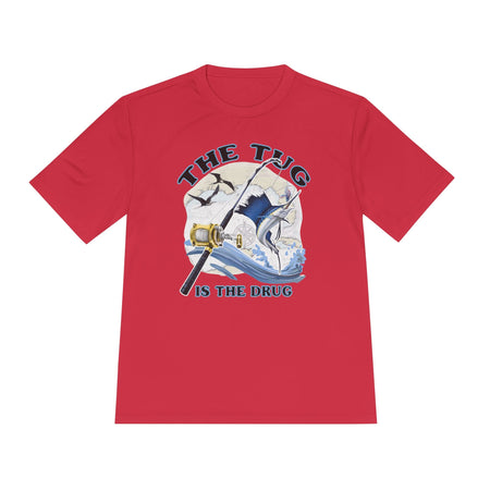 Men's Fishing Tee - "The Tug is the Drug™" Moisture Wicking Shirt for Anglers - Get Tight Gear