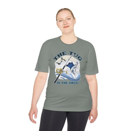 Men's Fishing Tee - "The Tug is the Drug™" Moisture Wicking Shirt for Anglers - Get Tight Gear
