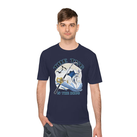Men's Fishing Tee - "The Tug is the Drug™" Moisture Wicking Shirt for Anglers - Get Tight Gear