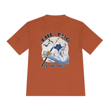 Men's Fishing Tee - "The Tug is the Drug™" Moisture Wicking Shirt for Anglers - Get Tight Gear