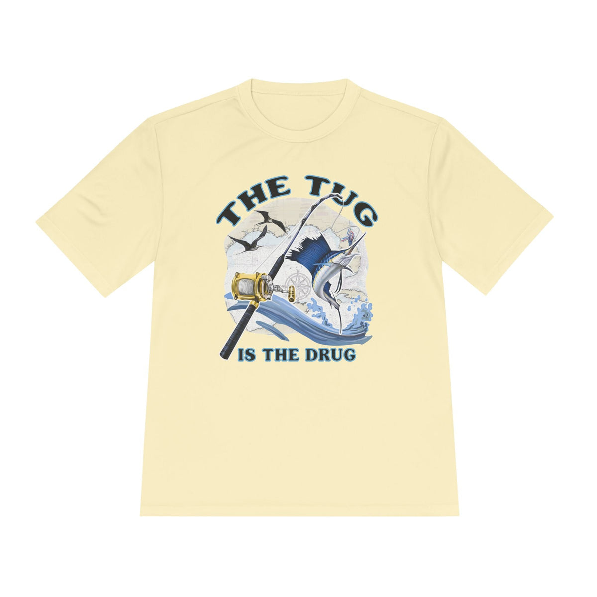 Men's Fishing Tee - "The Tug is the Drug™" Moisture Wicking Shirt for Anglers - Get Tight Gear