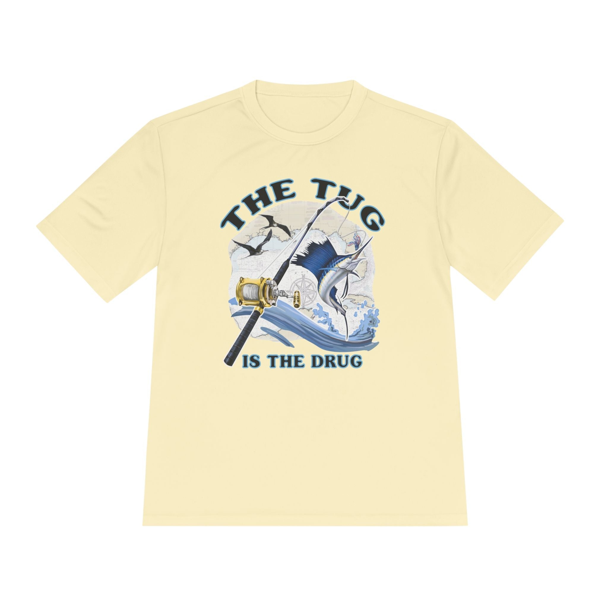 Men's Fishing Tee - "The Tug is the Drug™" Moisture Wicking Shirt for Anglers - Get Tight Gear