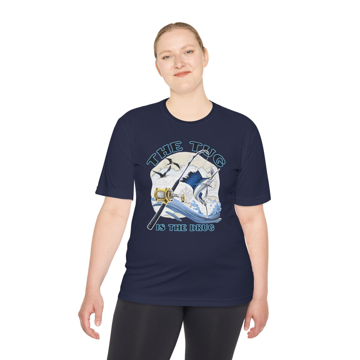 Men's Fishing Tee - "The Tug is the Drug™" Moisture Wicking Shirt for Anglers - Get Tight Gear