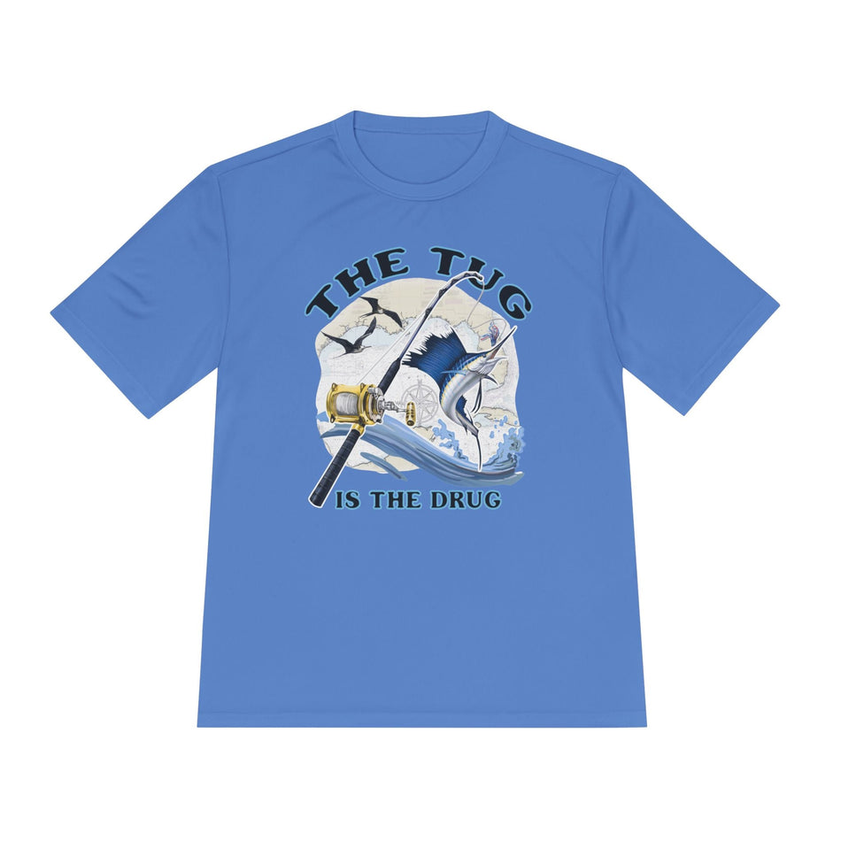 Men's Fishing Tee - "The Tug is the Drug™" Moisture Wicking Shirt for Anglers - Get Tight Gear