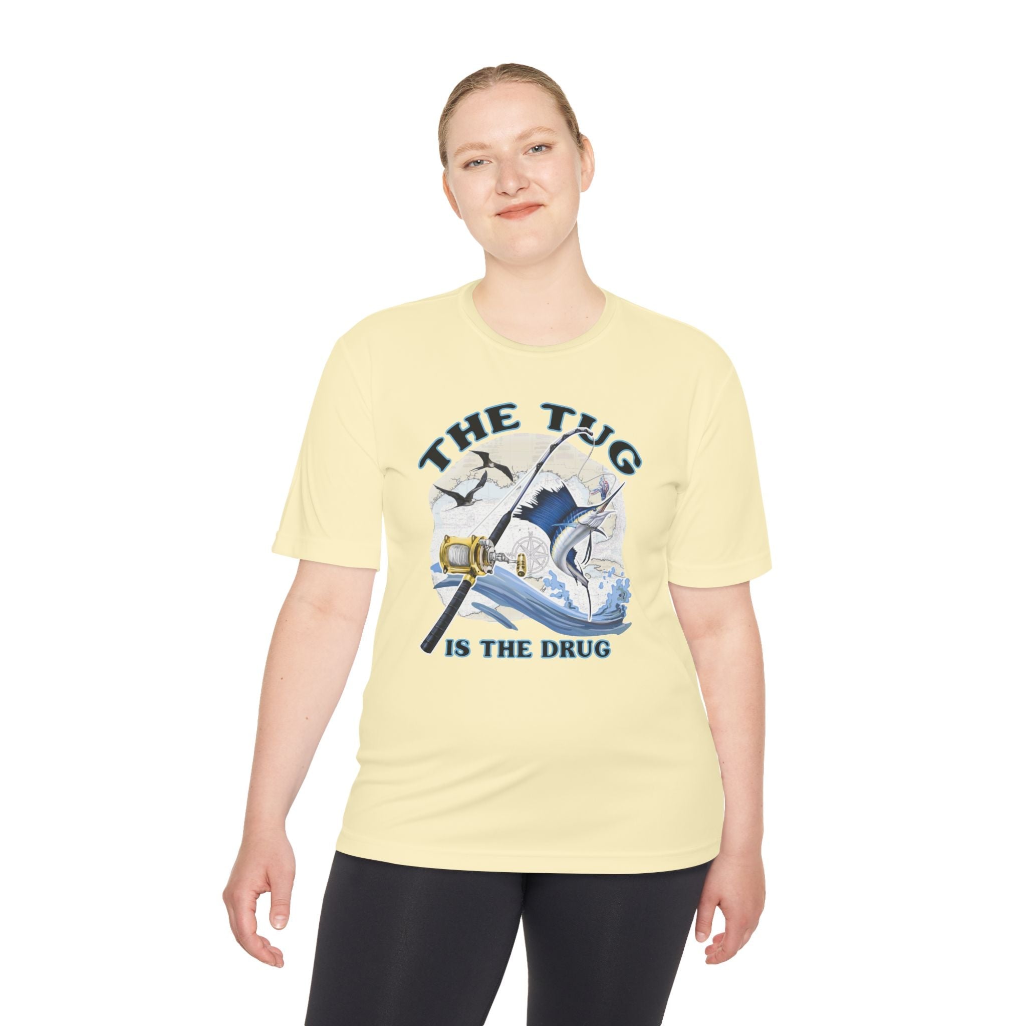 Men's Fishing Tee - "The Tug is the Drug™" Moisture Wicking Shirt for Anglers - Get Tight Gear