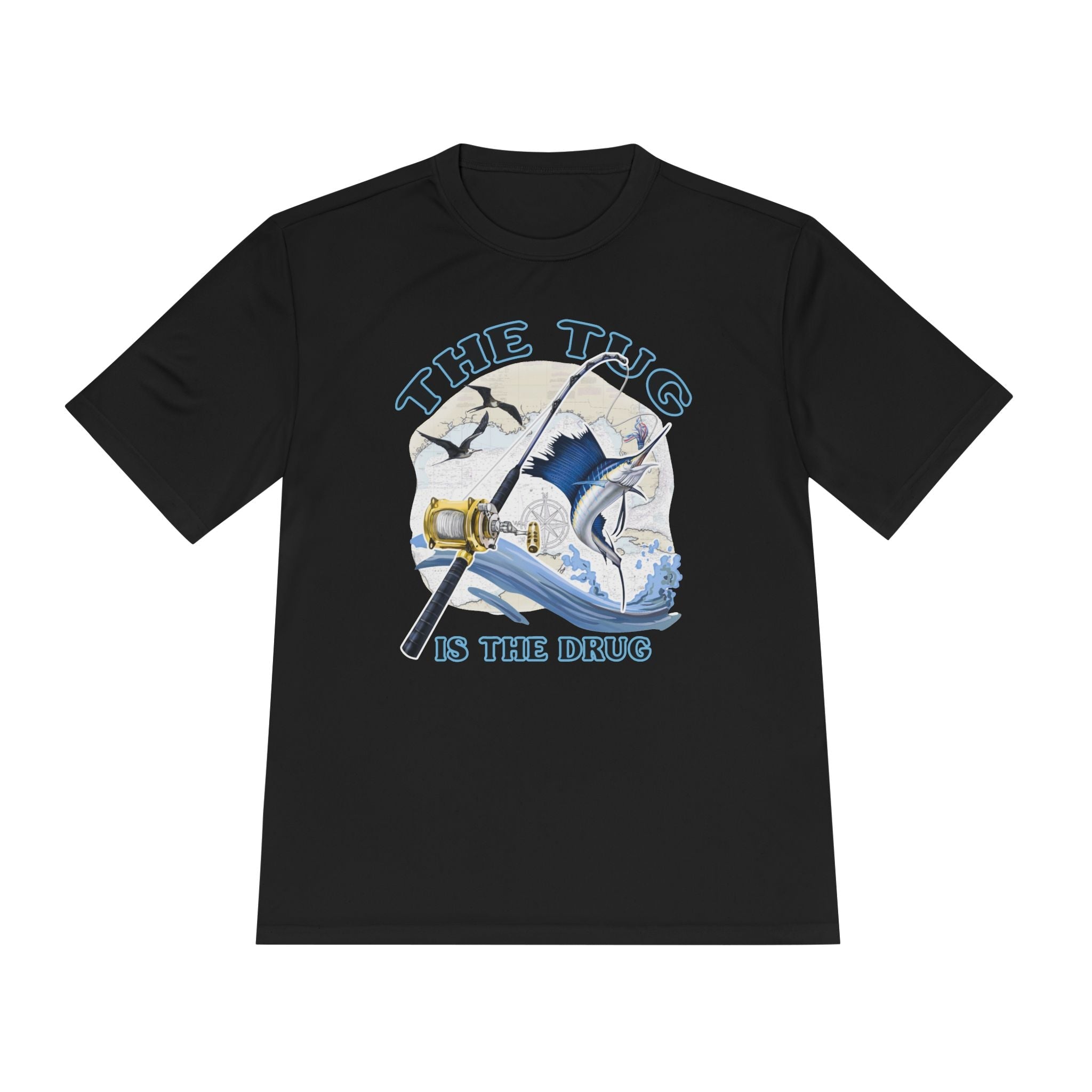 Men's Fishing Tee - "The Tug is the Drug™" Moisture Wicking Shirt for Anglers - Get Tight Gear