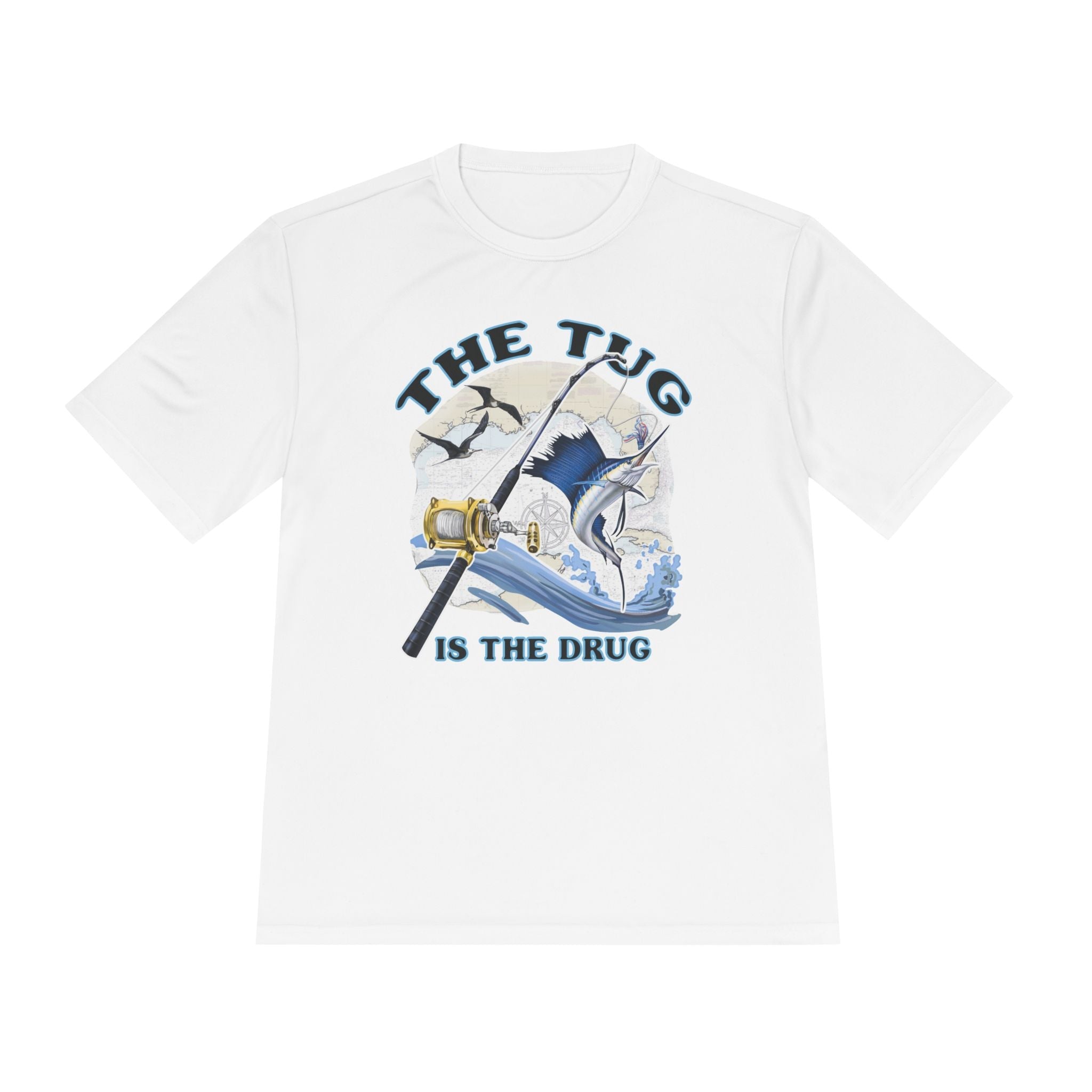 Men's Fishing Tee - "The Tug is the Drug™" Moisture Wicking Shirt for Anglers - Get Tight Gear