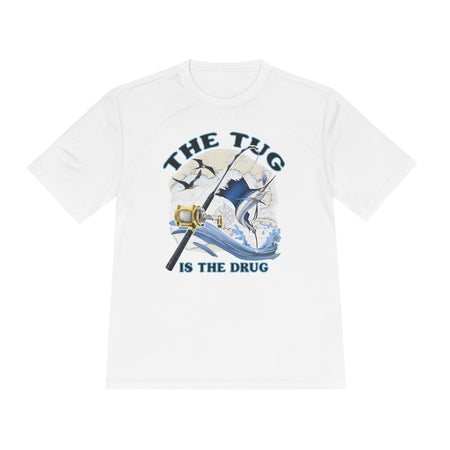 Men's Fishing Tee - "The Tug is the Drug™" Moisture Wicking Shirt for Anglers - Get Tight Gear