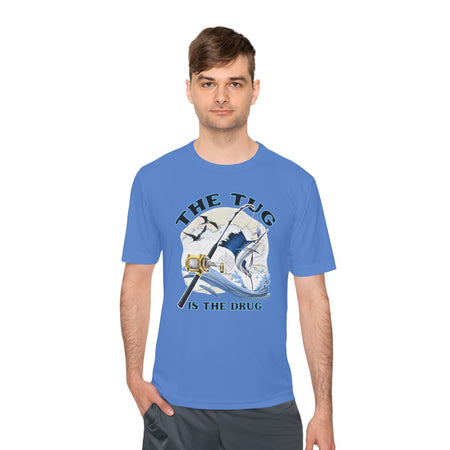 Men's Fishing Tee - "The Tug is the Drug™" Moisture Wicking Shirt for Anglers - Get Tight Gear